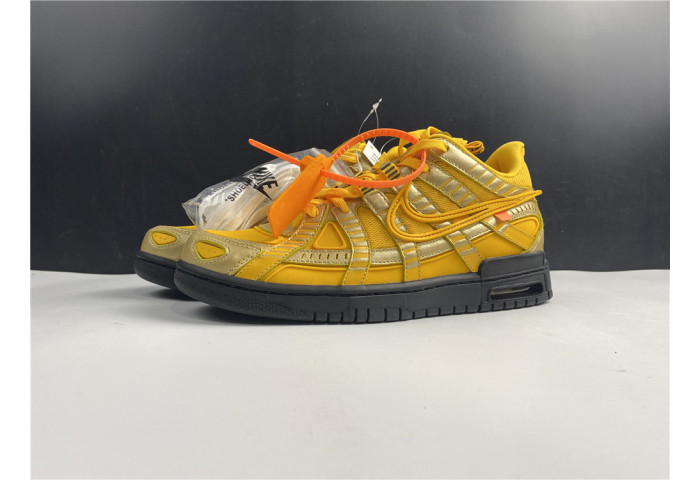 Nike Air Rubber Dunk Off-White University Gold CU6015-700