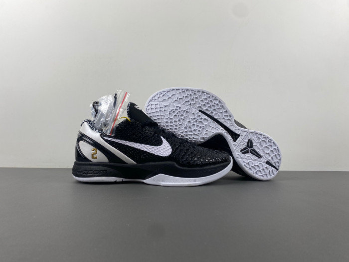 Nike Kobe 7 VI WHITE AND BLACK BLANC ET NOIR CW2190-002