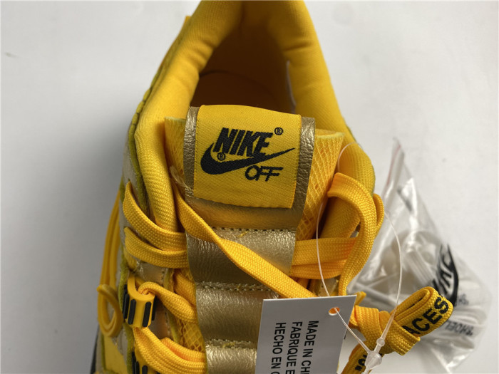 Nike Air Rubber Dunk Off-White University Gold CU6015-700