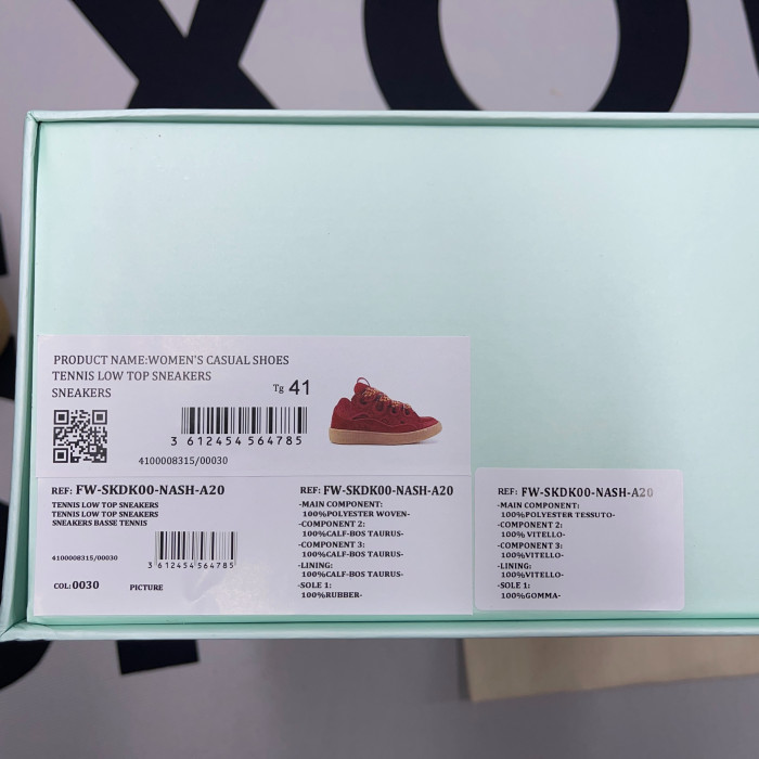 LANVIN TENNIS LOW TOP SNEAKERS 2023046