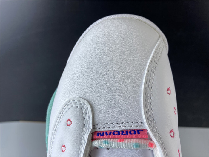 Jordan 13 Retro White Soar Green Pink (GS) 439358-100