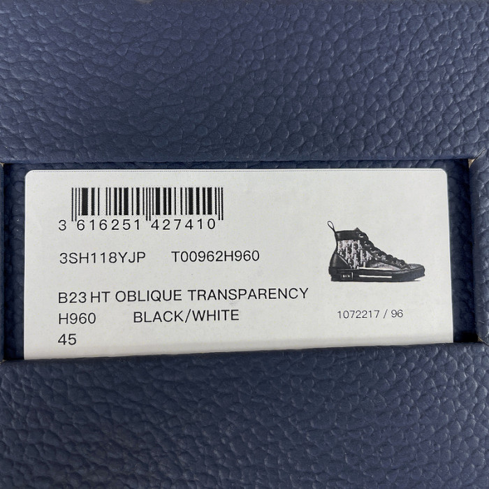 B23 OBLIQUE HIGH TOP SNEAKERS T00480H090