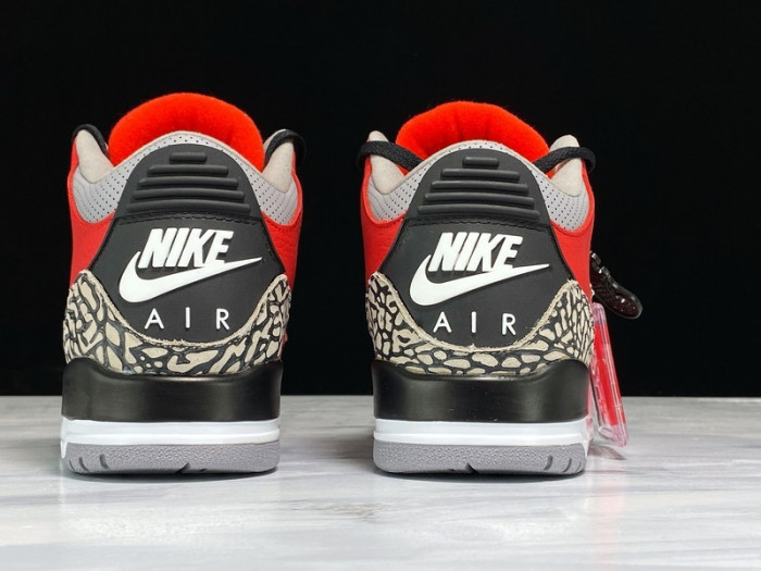 Jordan 3 Retro Fire Red Cement (Nike Chi) CU2277-600